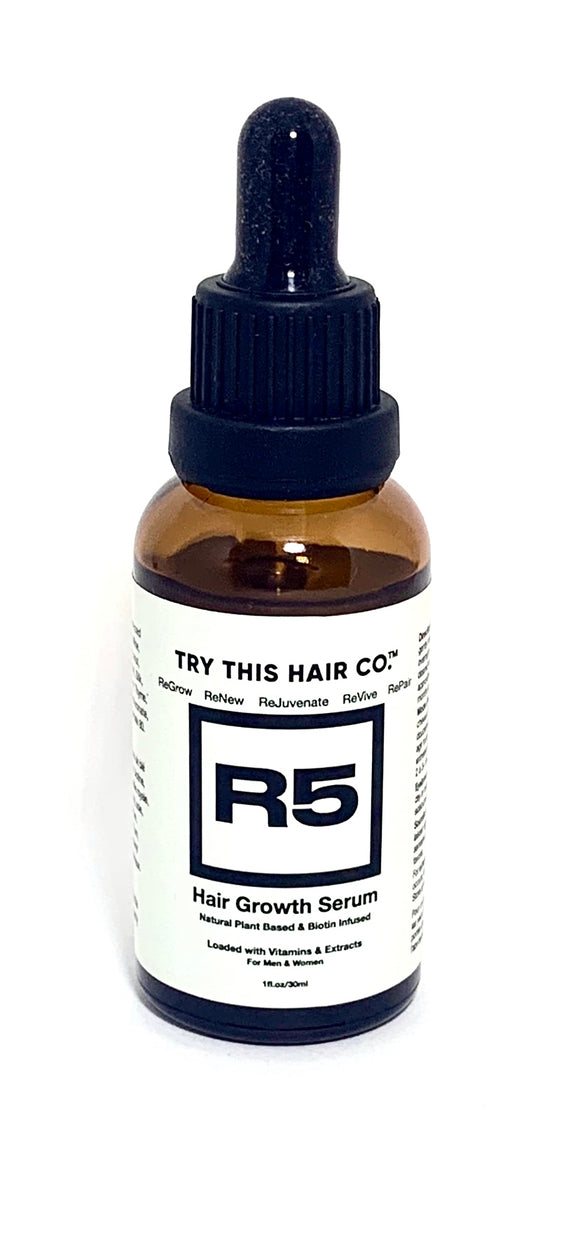 R5 Hair Growth Serum - Natural Plant Based formula 30ml